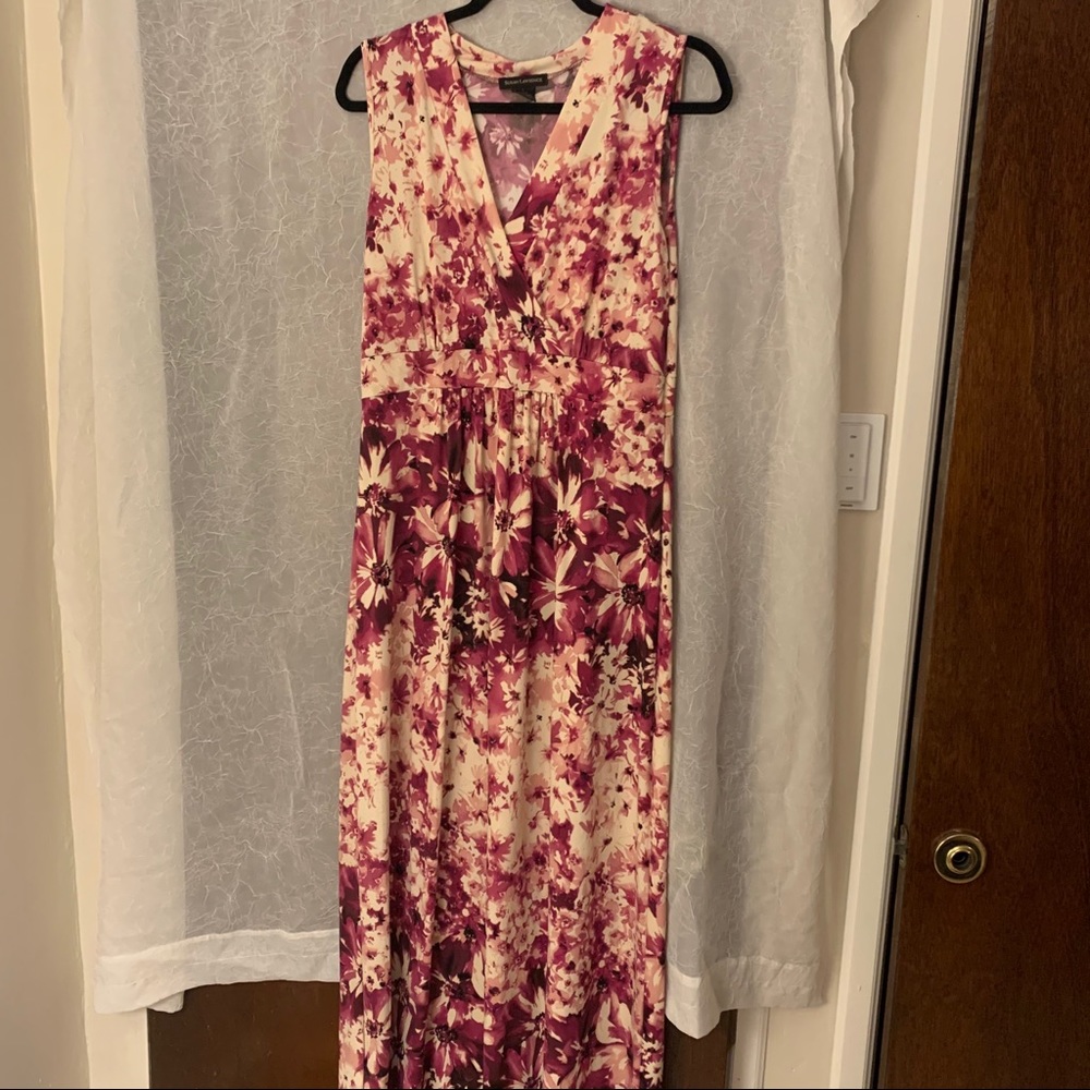 Pink and Cream Floral Maxi